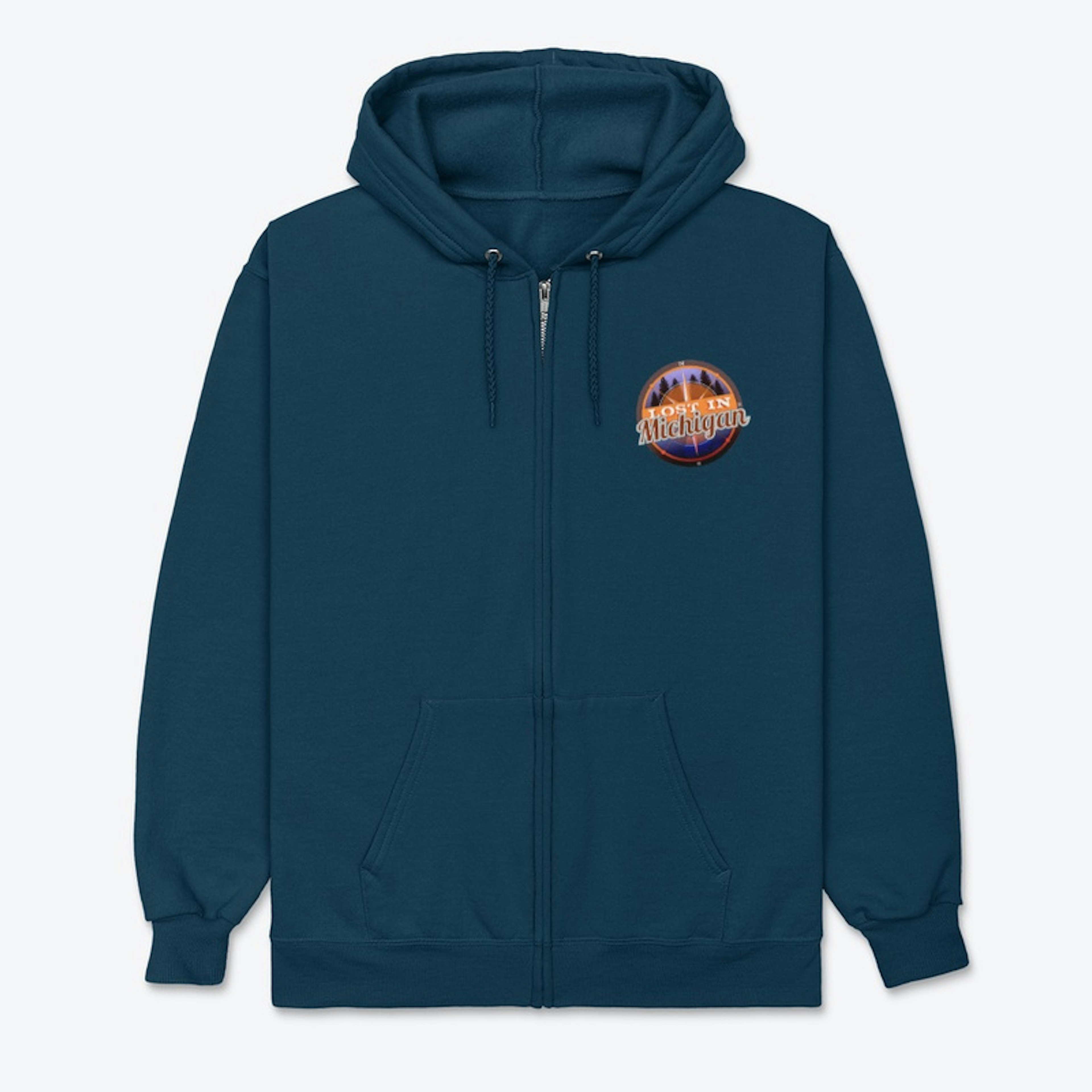 Lost In Michigan zip up hoodie