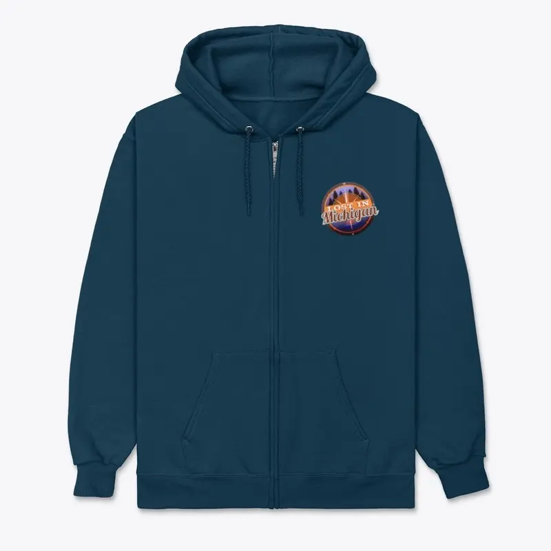 Lost In Michigan zip up hoodie